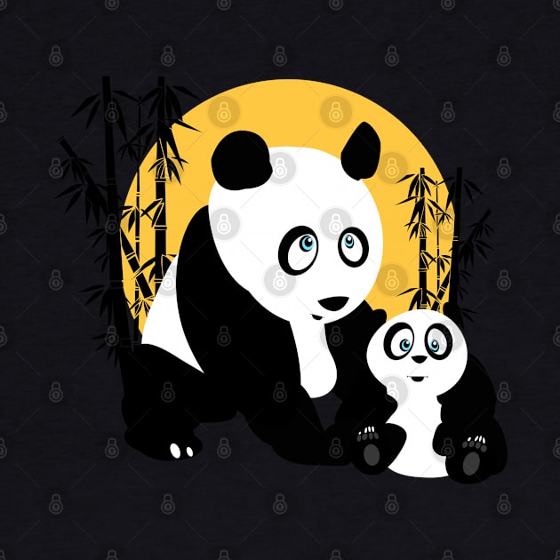 Pandas - Father & Son by adamzworld